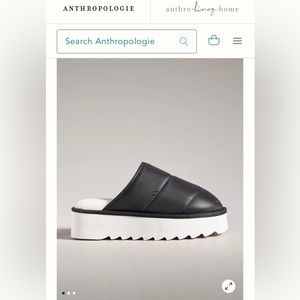 Maeve Anthropologie Puffy Platform Slippers